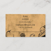 ヴィンテージの美容師の美容院の美容院 予約カード (裏面)