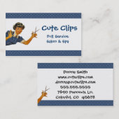 ヴィンテージの美容院かサロンの名刺 名刺 (正面/裏面)