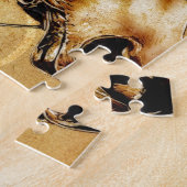 ヴィンテージの美術F049の馬 ジグソーパズル (側面)