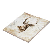 ヴィンテージの美術F078のシカ タイル (側面)