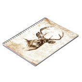 ヴィンテージの美術F078のシカ ノートブック (左側)