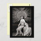 ヴィンテージの美飾しいダンサー ポストカード (正面/裏面)