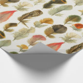 ヴィンテージの羽 ラッピングペーパー (角)