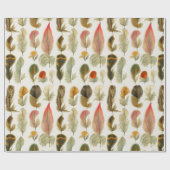 ヴィンテージの羽 ラッピングペーパー (フラット)