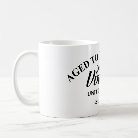 ヴィンテージの老齢化が進むおもしろい コーヒーマグカップ