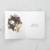 ヴィンテージの聖なるハート運、イエスの十字架 カード (内部)