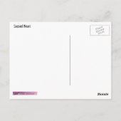 ヴィンテージの聖ハートはがき ポストカード (裏面)