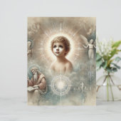 ヴィンテージの聖書のイエスキスクラップブック紙 (スタンド正面)