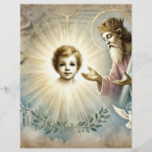 ヴィンテージの聖書のイエスキスクラップブック紙 (裏面)