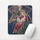 ヴィンテージの聖母マリアとベビーイエス・クリスマス マウスパッド (マウス)