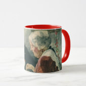 ヴィンテージの聖職者、コーヒーまたはお茶を司祭と マグカップ (正面右)