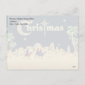 ヴィンテージの聖降誕祭 シーズンポストカード (裏面)