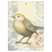 ヴィンテージの背景に黄色と緑の矢印 クリップボード (裏面)