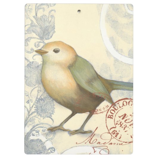 ヴィンテージの背景に黄色と緑の矢印 クリップボード (裏面)