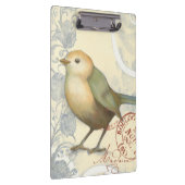 ヴィンテージの背景に黄色と緑の矢印 クリップボード (右)