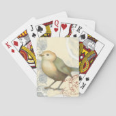 ヴィンテージの背景に黄色と緑の矢印 トランプ (裏面)