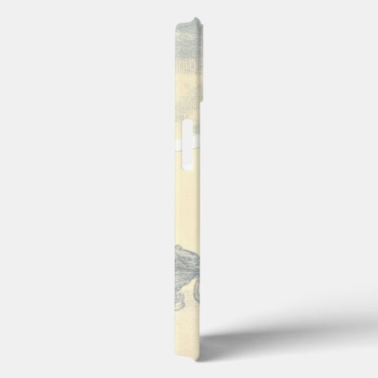 ヴィンテージの背景に黄色と緑の矢印 Case-Mate iPhoneケース (裏面 / 右)