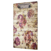 ヴィンテージの背景モダンエレガントバラ クリップボード (左)