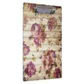 ヴィンテージの背景モダンエレガントバラ クリップボード (右)