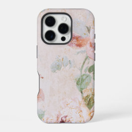 ヴィンテージの背景(バラ) iPhone 16 PROケース