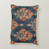 ヴィンテージの背景（青） アクセントクッション (裏面(縦))