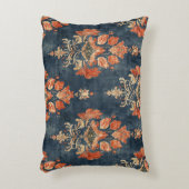 ヴィンテージの背景（青） アクセントクッション (正面(垂直))