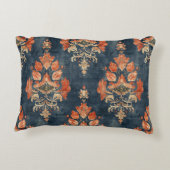 ヴィンテージの背景（青） アクセントクッション (裏面)