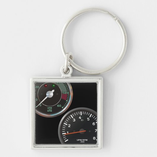ヴィンテージの自動楽器/クラシックな車両限界 キーホルダー (正面)