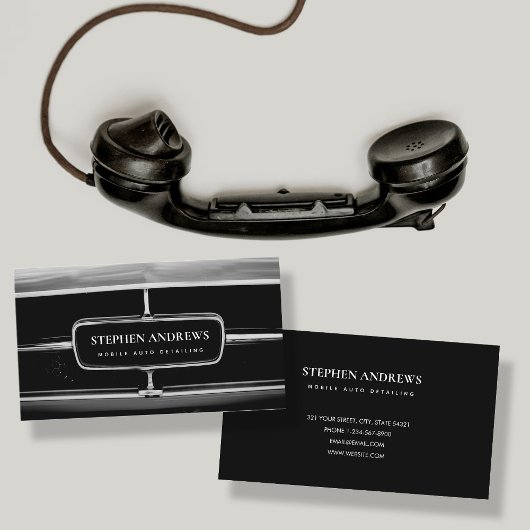 ヴィンテージの自動詳細クリーニング自動修復ブラック 名刺