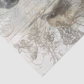 ヴィンテージの自然のコラージュのティッシュ 薄葉紙 (詳細)