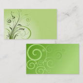 ヴィンテージの自然の緑の名刺のテンプレート 名刺 (正面/裏面)