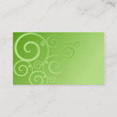 ヴィンテージの自然の緑の名刺のテンプレート 名刺 (裏面)