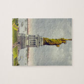 ヴィンテージの自由の女神ニューヨーク旅行 ジグソーパズル (横)