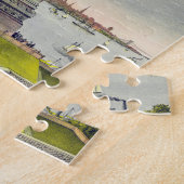 ヴィンテージの自由の女神ニューヨーク旅行 ジグソーパズル (側面)