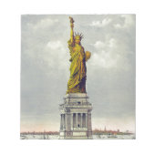 ヴィンテージの自由の女神ニューヨーク旅行 ノートパッド (正面)