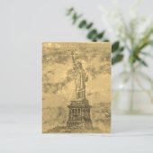 ヴィンテージの自由の女神ニューヨーク#2 – はがき (スタンド正面)