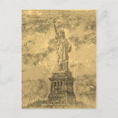 ヴィンテージの自由の女神ニューヨーク#2 – はがき (正面)