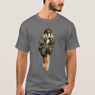 ヴィンテージの自転車のアナグマ Tシャツ