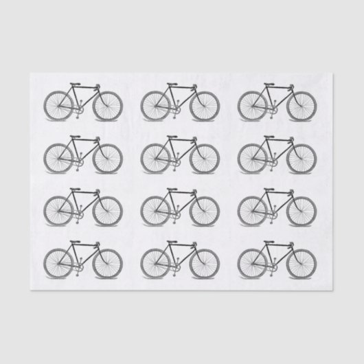 ヴィンテージの自転車のイラストレーション 薄葉紙 (正面)