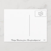 ヴィンテージの自転車のクリスマスカード シーズンポストカード (裏面)