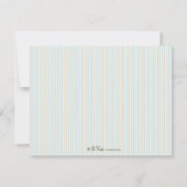 ヴィンテージの自転車のパーソナライズで平らなメッセージカード 招待状 (裏面)