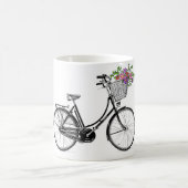 ヴィンテージの自転車のプリントのマグ コーヒーマグカップ (中央)