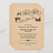 ヴィンテージの自転車のベビーシャワーの招待状2 招待状 (正面/裏面)
