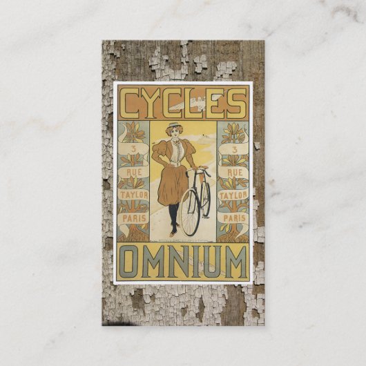 ヴィンテージの自転車の名刺 名刺 (正面)