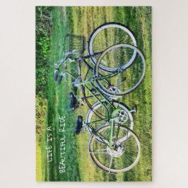 ヴィンテージの自転車の夏の交通機関の生命乗車 ジグソーパズル