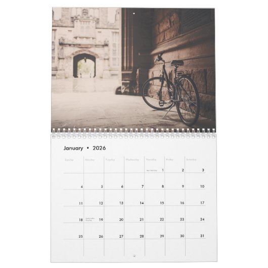 ヴィンテージの自転車の恋人2のページのカレンダー カレンダー (1月 2026)