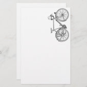 ヴィンテージの自転車の文房具 便箋 (正面/裏面)