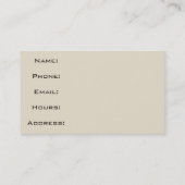 ヴィンテージの自転車の汚い名刺 名刺 (裏面)