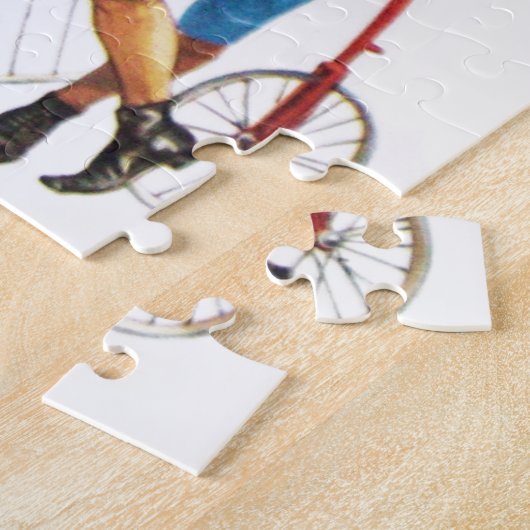 ヴィンテージの自転車選手権 ジグソーパズル (側面)