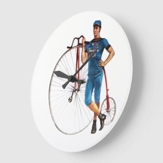 ヴィンテージの自転車選手権 ラージ壁時計 (傾斜)